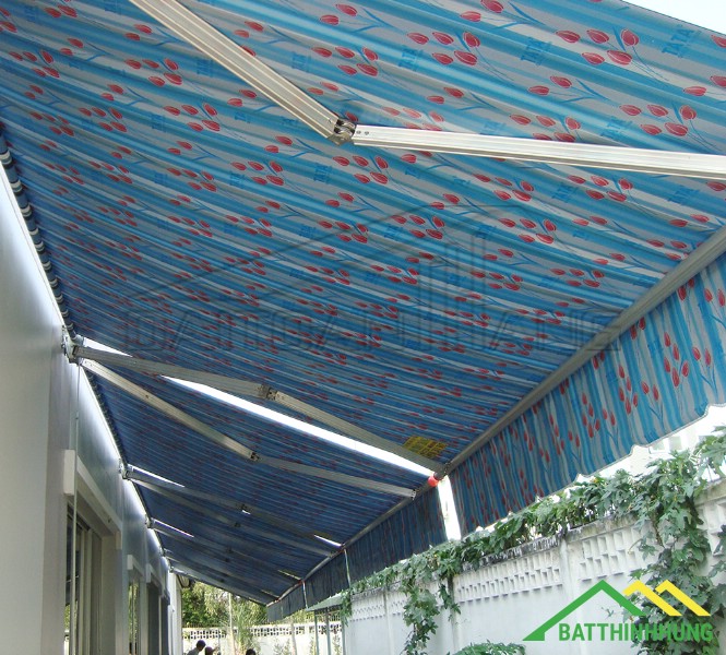 Thi công lắp đặt mái hiên di động tại quận Hoàng Mai