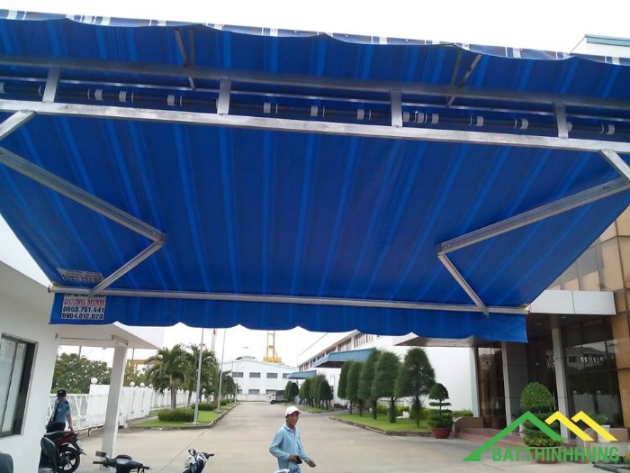 Lắp đặt mái hiên di động tại Cầu Diễn