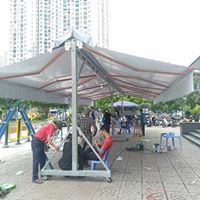 Mái hiên di động lắp đặt tại Hoàng Mai